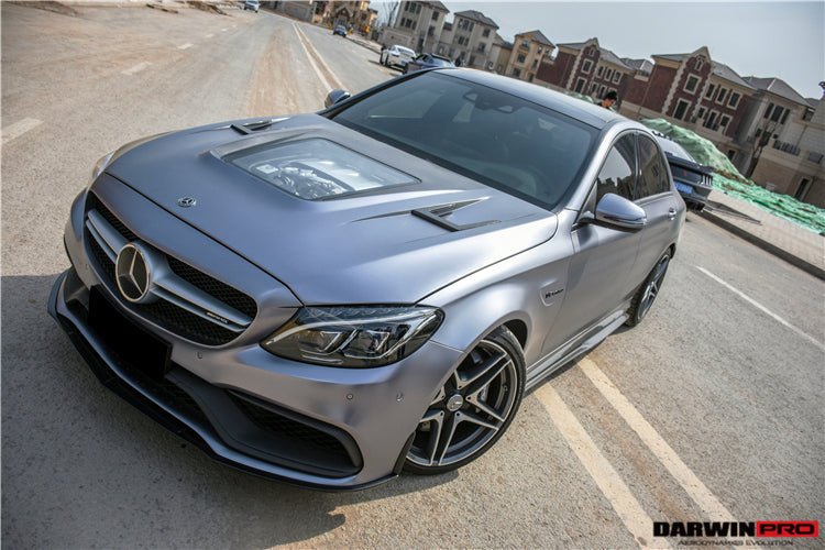 2015 - 2021 Mercedes Benz W205 C63&S AMG Carbon Fiber Front Canards